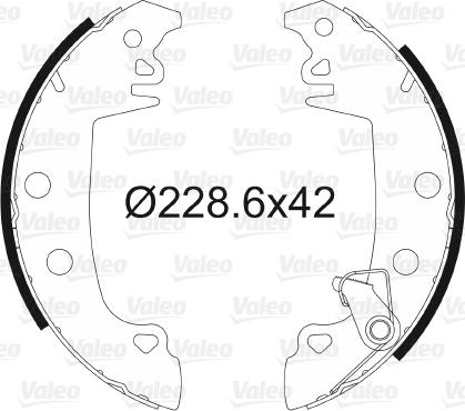 Valeo 562980 - Brake Shoe Set www.autospares.lv