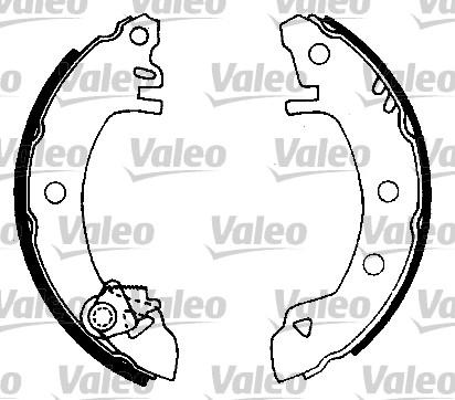 Valeo 562455 - Bremžu loku komplekts www.autospares.lv