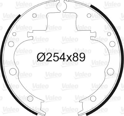 Valeo 562594 - Bremžu loku komplekts www.autospares.lv