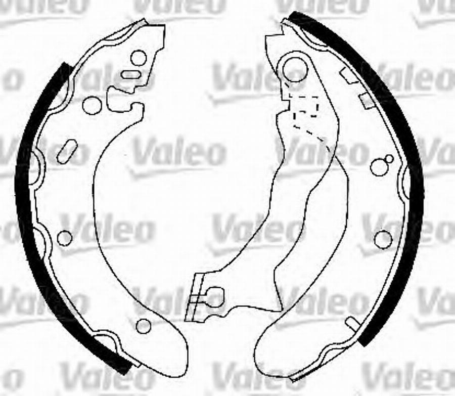 Valeo 562 556 - Bremžu loku komplekts www.autospares.lv