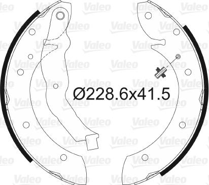 Valeo 562587 - Brake Shoe Set www.autospares.lv