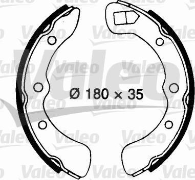 Valeo 562696 - Bremžu loku komplekts autospares.lv