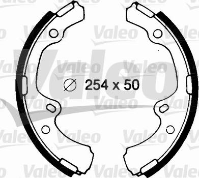 Valeo 562691 - Bremžu loku komplekts www.autospares.lv