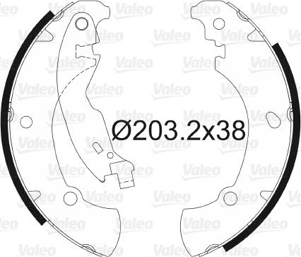 Valeo 562649 - Bremžu loku komplekts autospares.lv