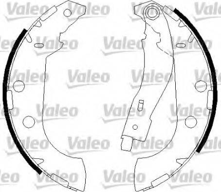 Valeo 562644 - Bremžu loku komplekts www.autospares.lv