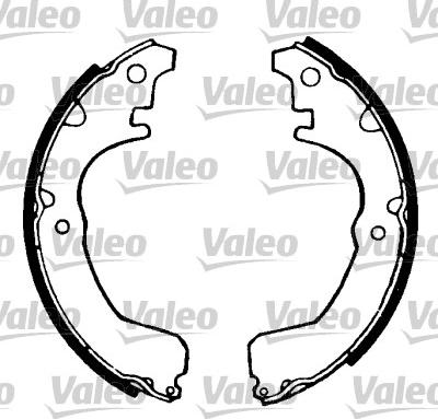 Valeo 562683 - Bremžu loku komplekts www.autospares.lv