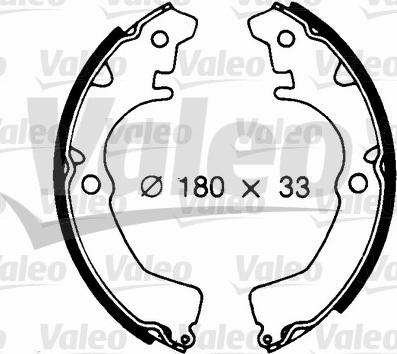 Valeo 562682 - Bremžu loku komplekts www.autospares.lv