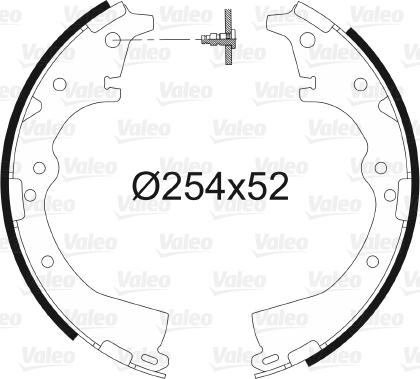 Valeo 562639 - Brake Shoe Set www.autospares.lv