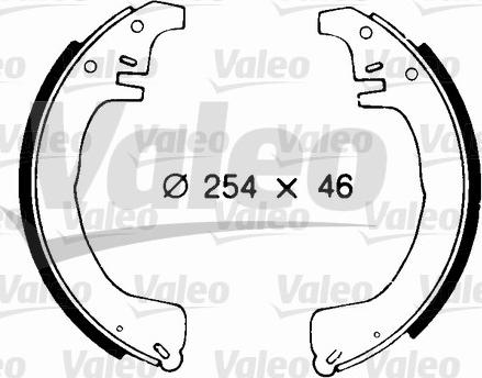 Valeo 562676 - Bremžu loku komplekts www.autospares.lv