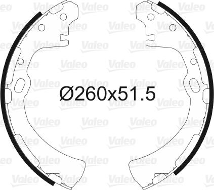 Valeo 562671 - Brake Shoe Set www.autospares.lv