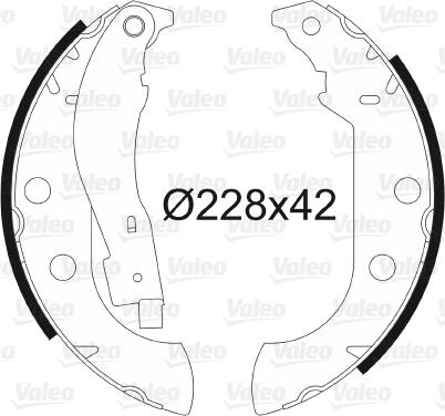 Valeo 562059 - Bremžu loku komplekts www.autospares.lv