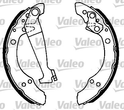 Valeo 562051 - Brake Shoe Set www.autospares.lv