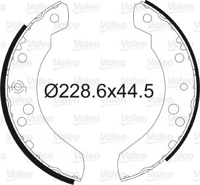 Valeo 562064 - Bremžu loku komplekts www.autospares.lv