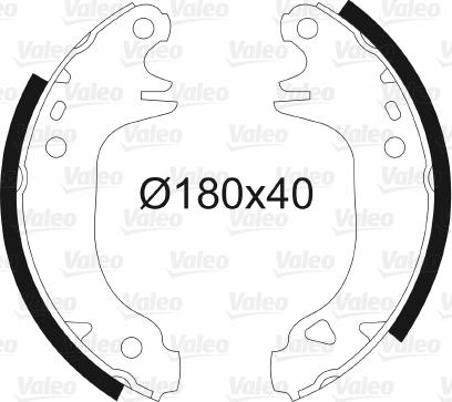 Valeo 562030 - Brake Shoe Set www.autospares.lv