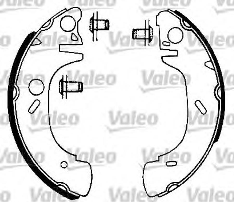 Valeo 562075 - Bremžu loku komplekts autospares.lv