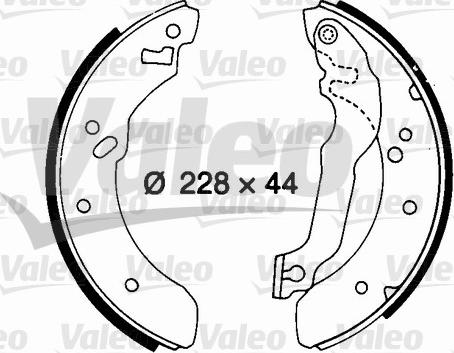 Valeo 562070 - Bremžu loku komplekts www.autospares.lv