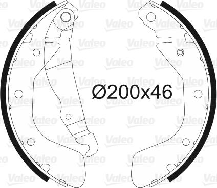 Valeo 562078 - Bremžu loku komplekts autospares.lv