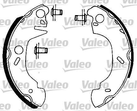 Valeo 562073 - Bremžu loku komplekts www.autospares.lv