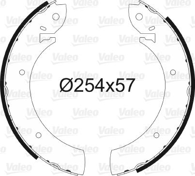 Valeo 562108 - Brake Shoe Set www.autospares.lv