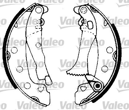 Valeo 562107 - Brake Shoe Set www.autospares.lv