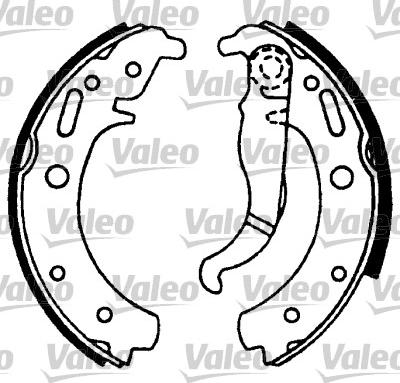 Valeo 562750 - Brake Shoe Set www.autospares.lv