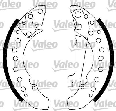 Valeo 562769 - Bremžu loku komplekts www.autospares.lv