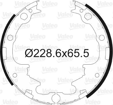 Valeo 562768 - Bremžu loku komplekts www.autospares.lv