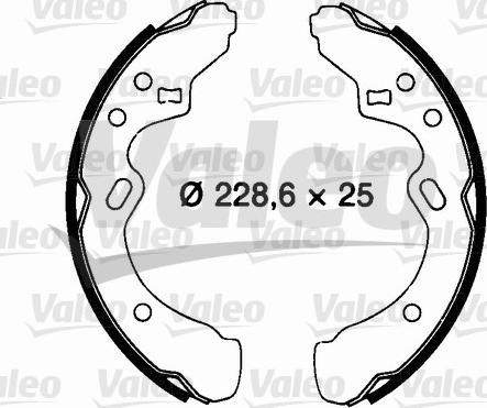 Valeo 562703 - Bremžu loku komplekts www.autospares.lv