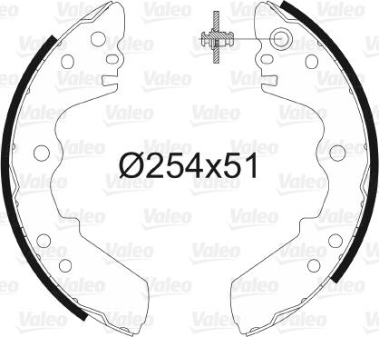 Valeo 562719 - Bremžu loku komplekts www.autospares.lv