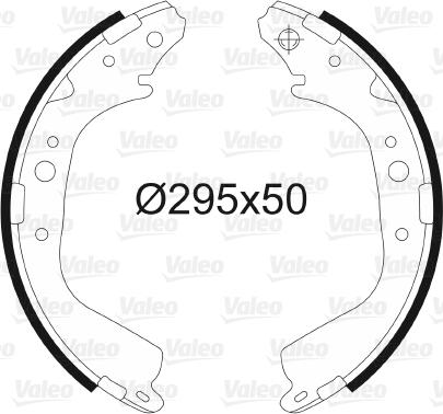 Valeo 562786 - Brake Shoe Set www.autospares.lv