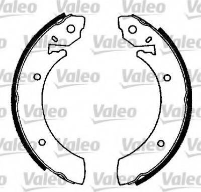 Valeo 562729 - Bremžu loku komplekts www.autospares.lv