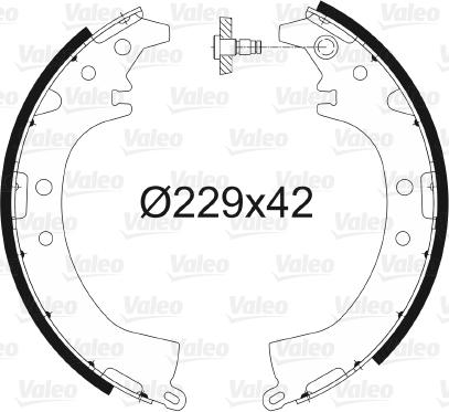 Valeo 562774 - Brake Shoe Set www.autospares.lv