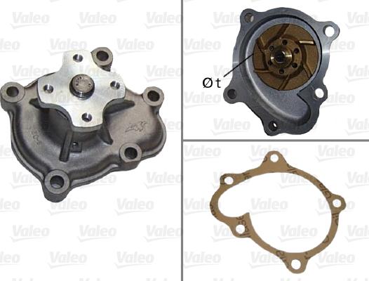 Valeo 506483 - Водяной насос www.autospares.lv