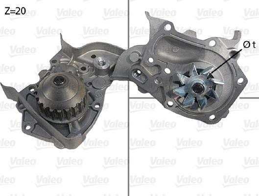 Valeo 506564 - Водяной насос www.autospares.lv