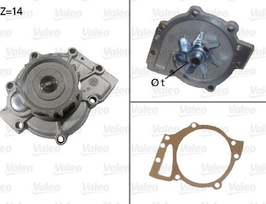 Valeo 506588 - Ūdenssūknis www.autospares.lv