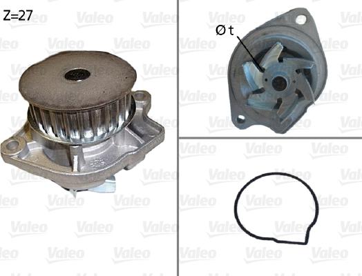 Valeo 506576 - Ūdenssūknis www.autospares.lv