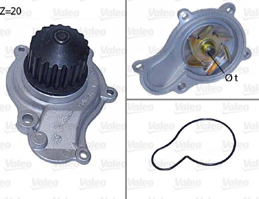 Valeo 506605 - Ūdenssūknis www.autospares.lv