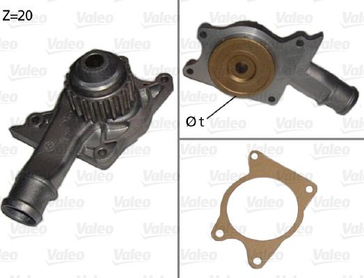 Valeo 506008 - Ūdenssūknis www.autospares.lv