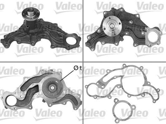 Valeo 506158 - Ūdenssūknis www.autospares.lv