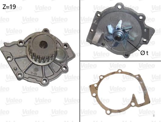 Valeo 506854 - Ūdenssūknis www.autospares.lv