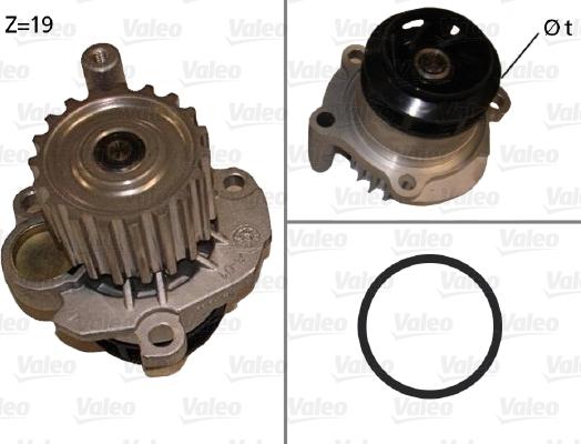 Valeo 506873 - Водяной насос www.autospares.lv