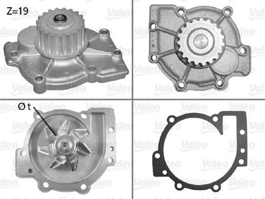 Valeo 506325 - Ūdenssūknis www.autospares.lv