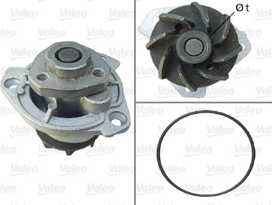 Valeo 506798 - Водяной насос www.autospares.lv