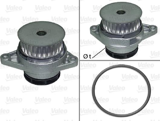 Valeo 506706 - Водяной насос www.autospares.lv