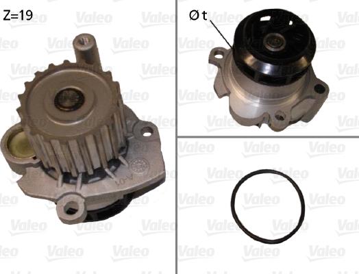 Valeo 506701 - Ūdenssūknis www.autospares.lv