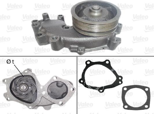 Valeo 506722 - Ūdenssūknis www.autospares.lv