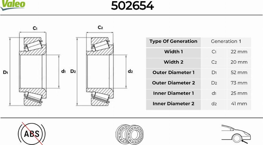 Valeo 502654 - Kompresors, Gaisa kond. sistēma www.autospares.lv