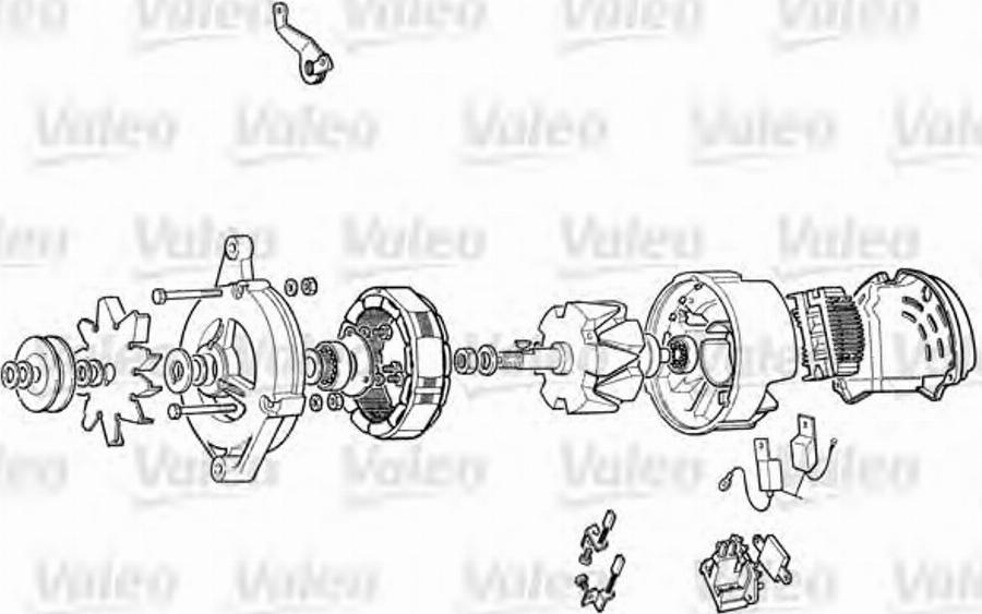 Valeo 513002A - Ģeneratora sprieguma regulators autospares.lv