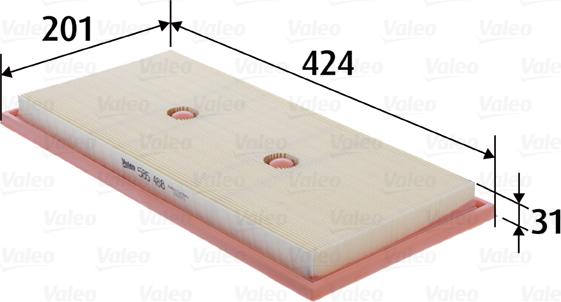 Valeo 585488 - Gaisa filtrs www.autospares.lv