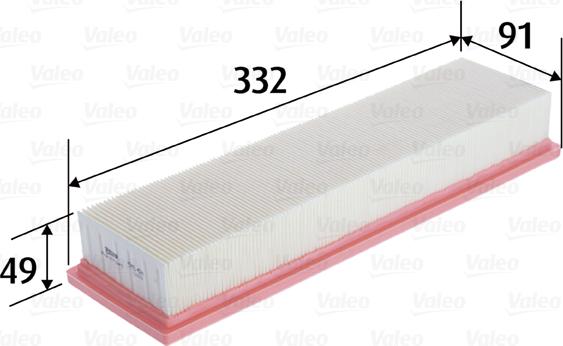 Valeo 585424 - Air Filter, engine www.autospares.lv